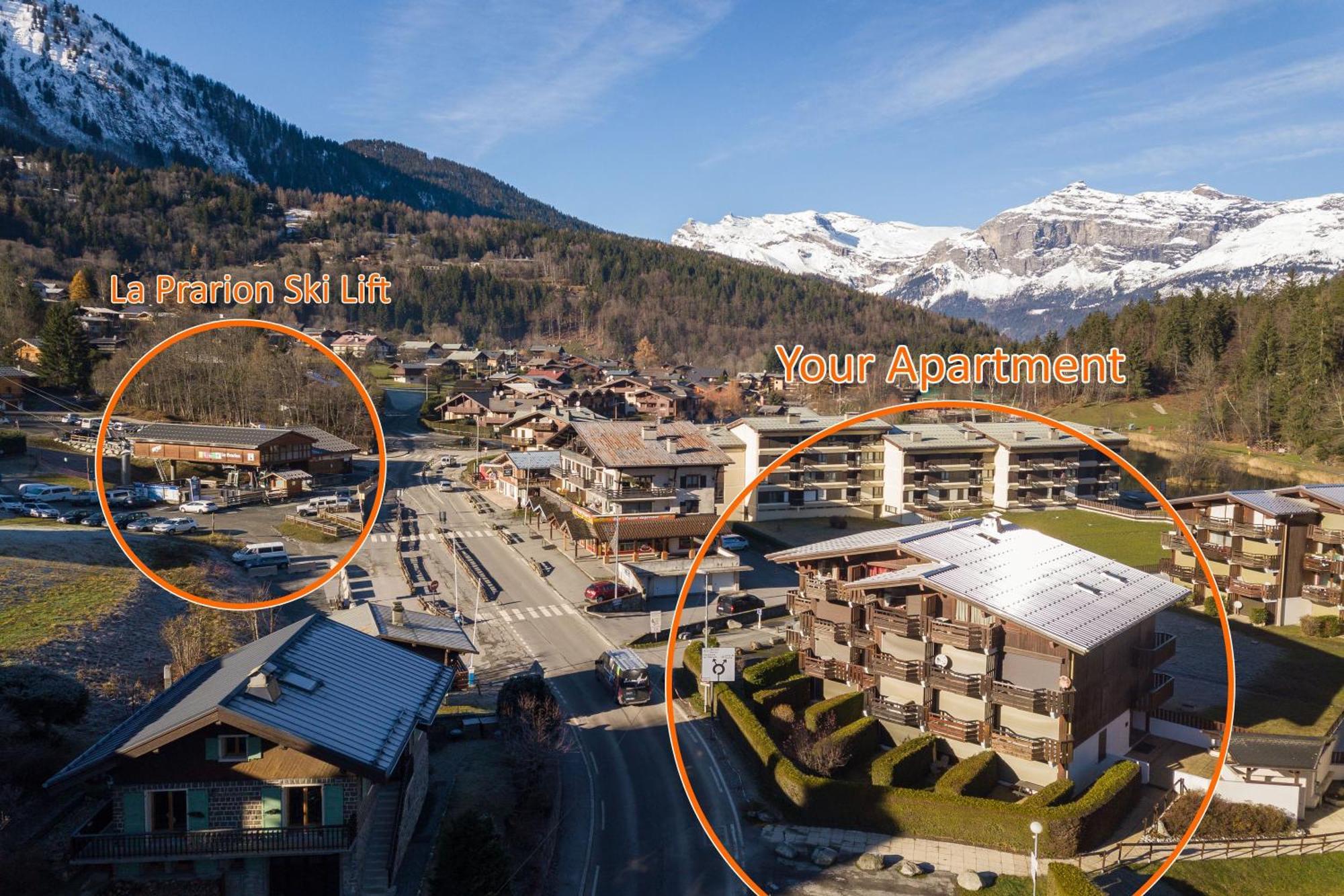 Residence Le Prarion 24A Ski In- Ski Out - Happy Rentals Les Houches Exteriör bild